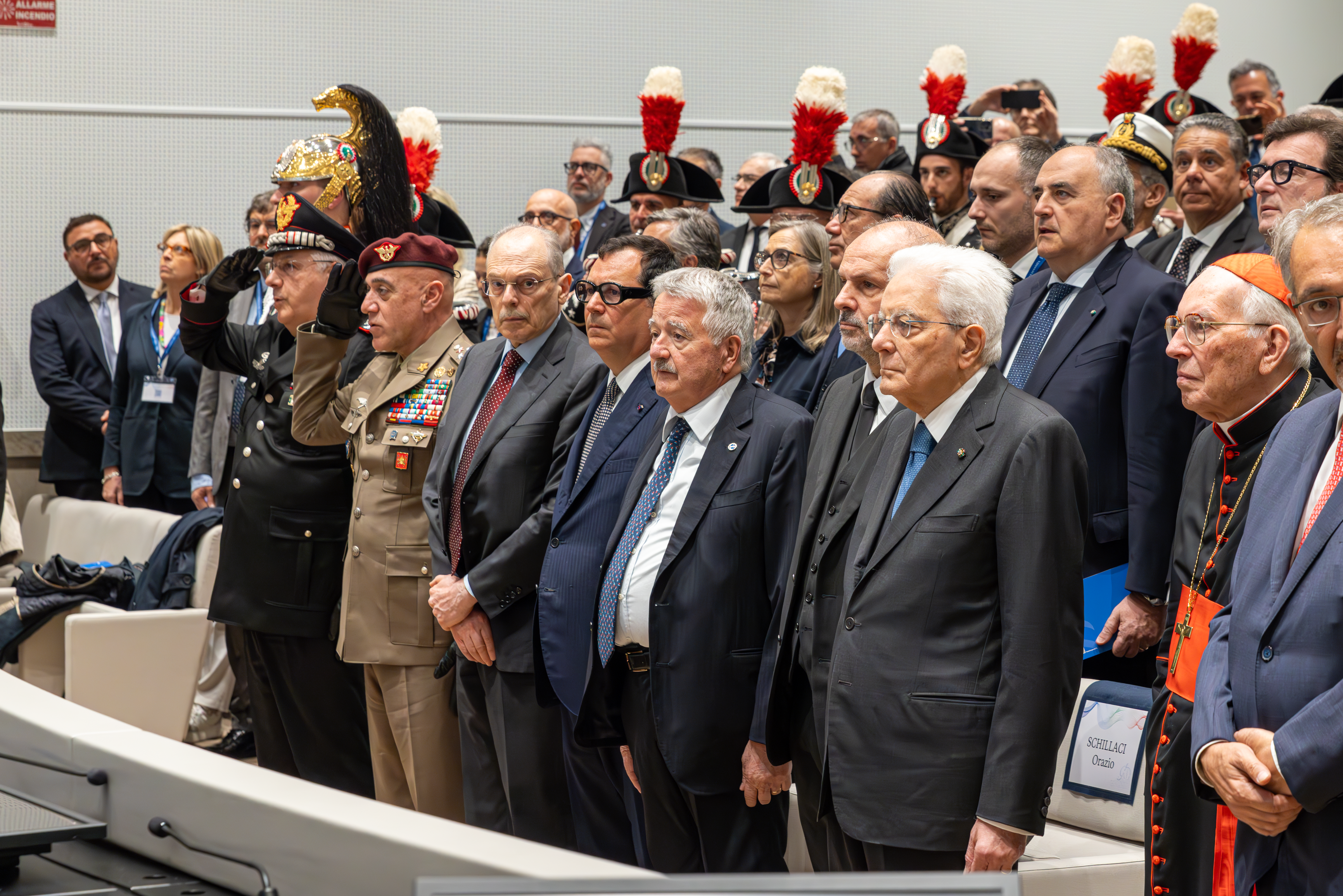 Durante l'inno