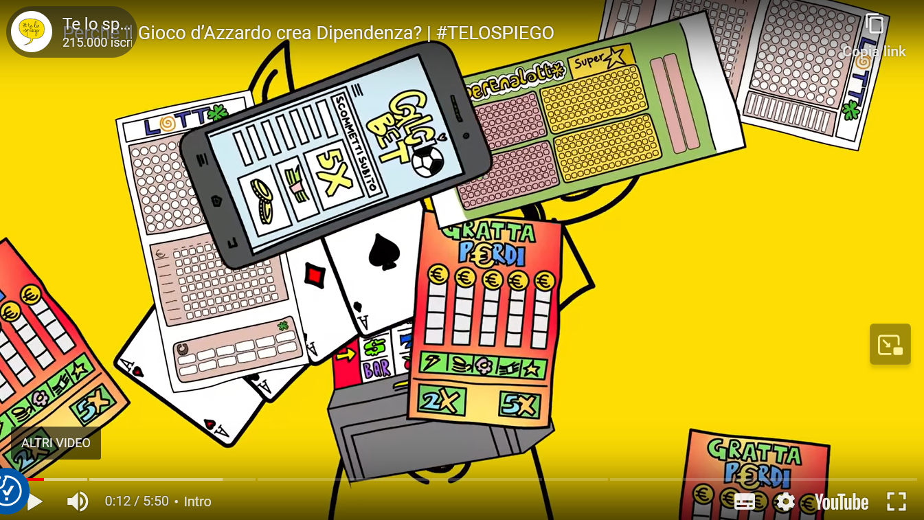 LA DIPENDENZA DA GIOCO D'AZZARDO - VIDEO