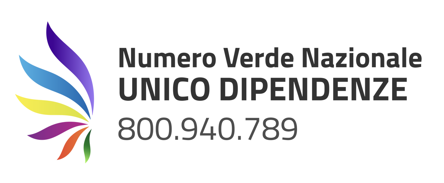 Logo Numero Verde Nazionale Unico Dipendenze